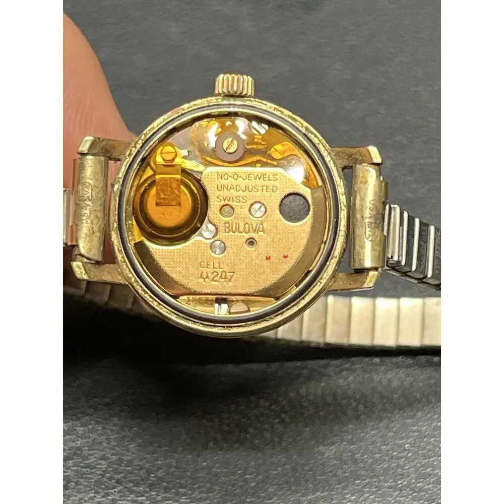 Vintage Bulova Accutron 10k RGP Case Back 247, Untested.